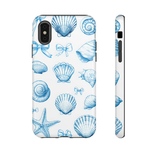 Coquette-Coastal Ocean-Themed Phone Case - Seashell and Starfish Design