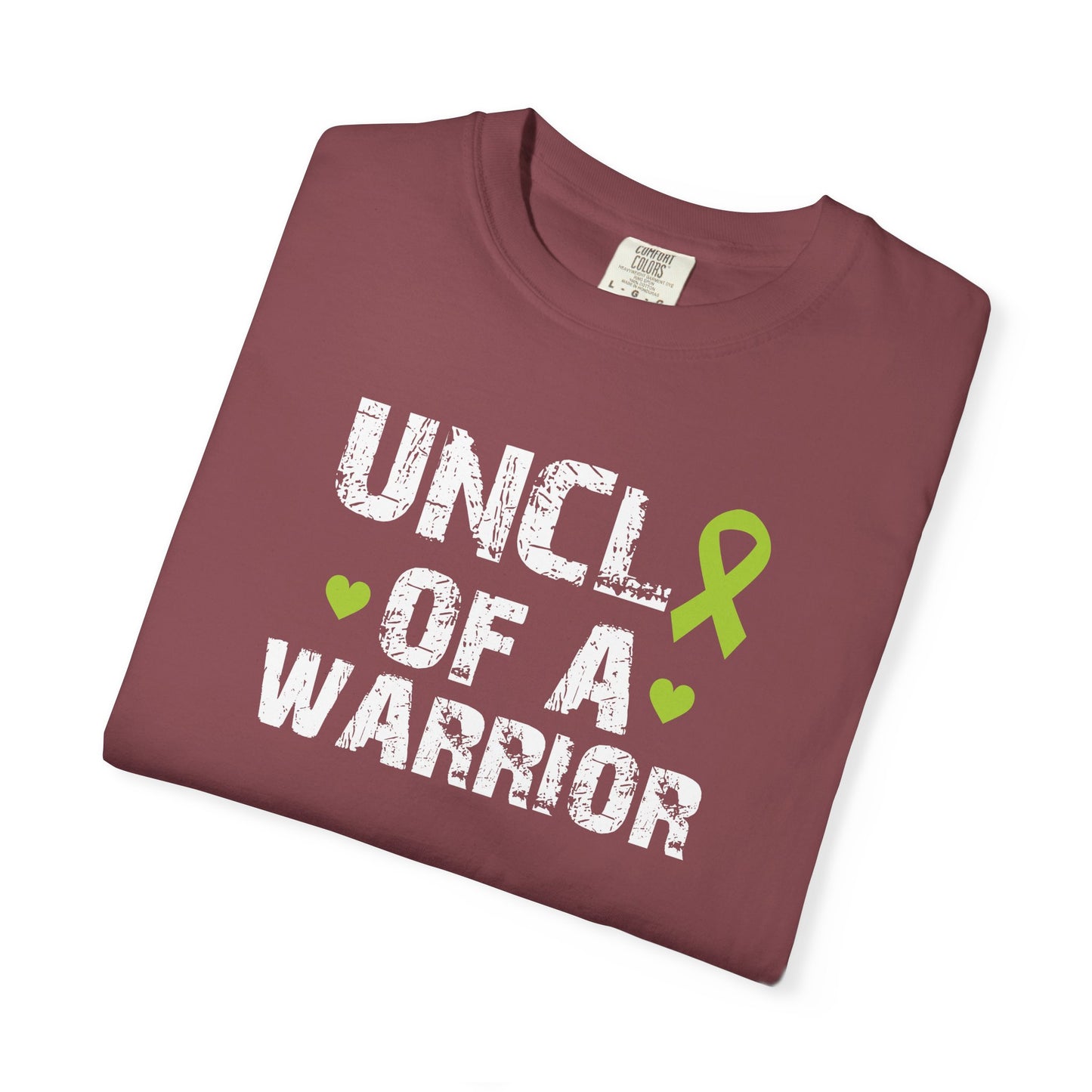 Uncle of a Warrior T-Shirt | Garment-Dyed Comfort Tee, Gift for Family, Supportive Apparel for Awareness Events, Relaxed Fit