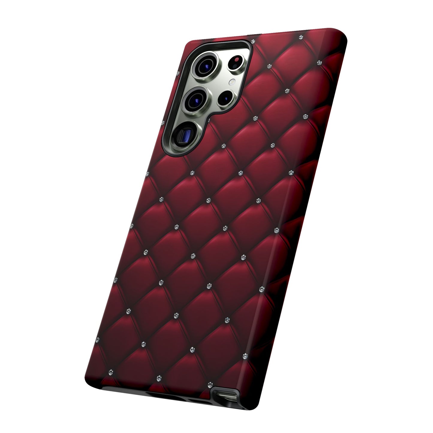 Luxurious Red Leather Phone Case – Stylish Protection for Your Device