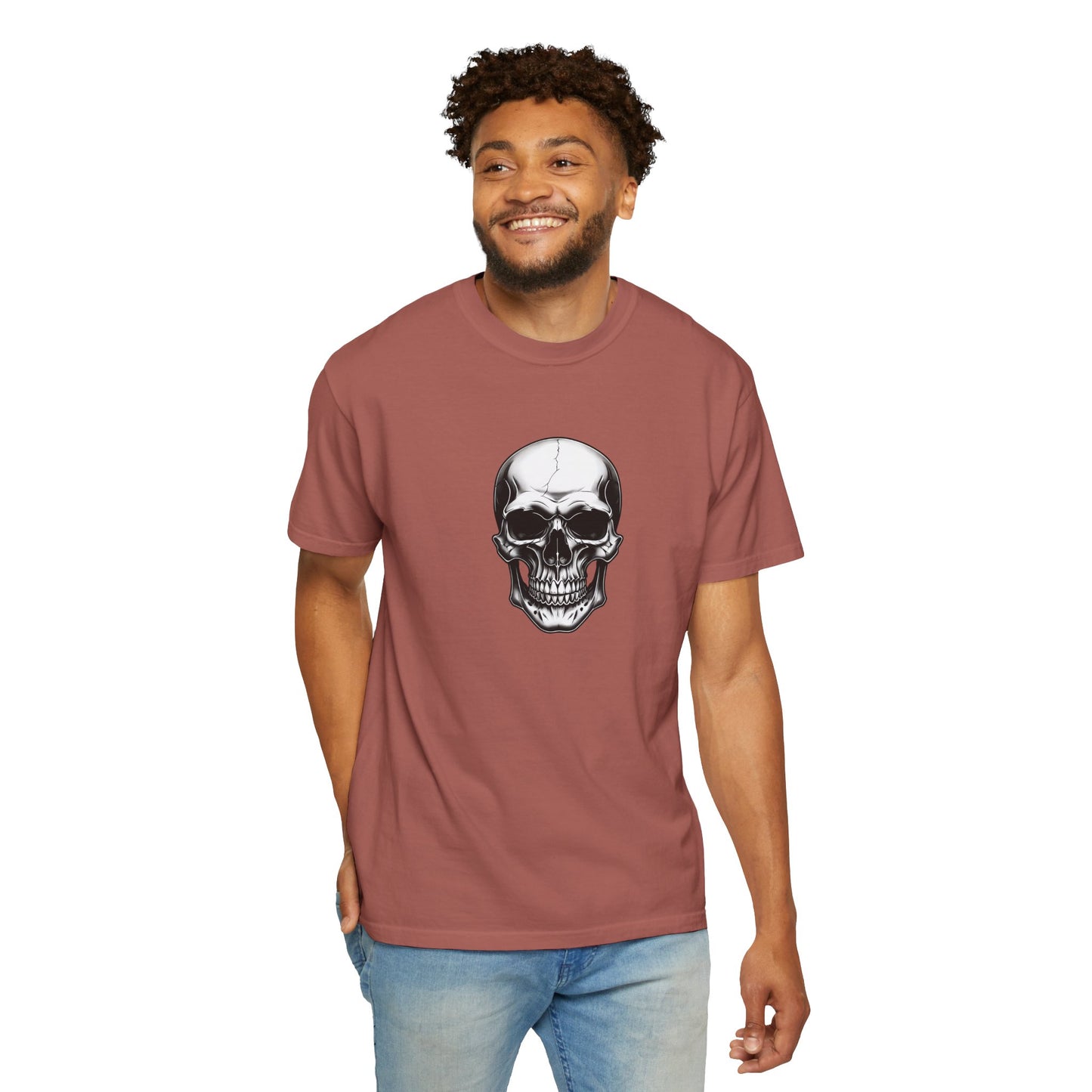 Skull Graphic Unisex T-Shirt - Edgy Fashion Statement