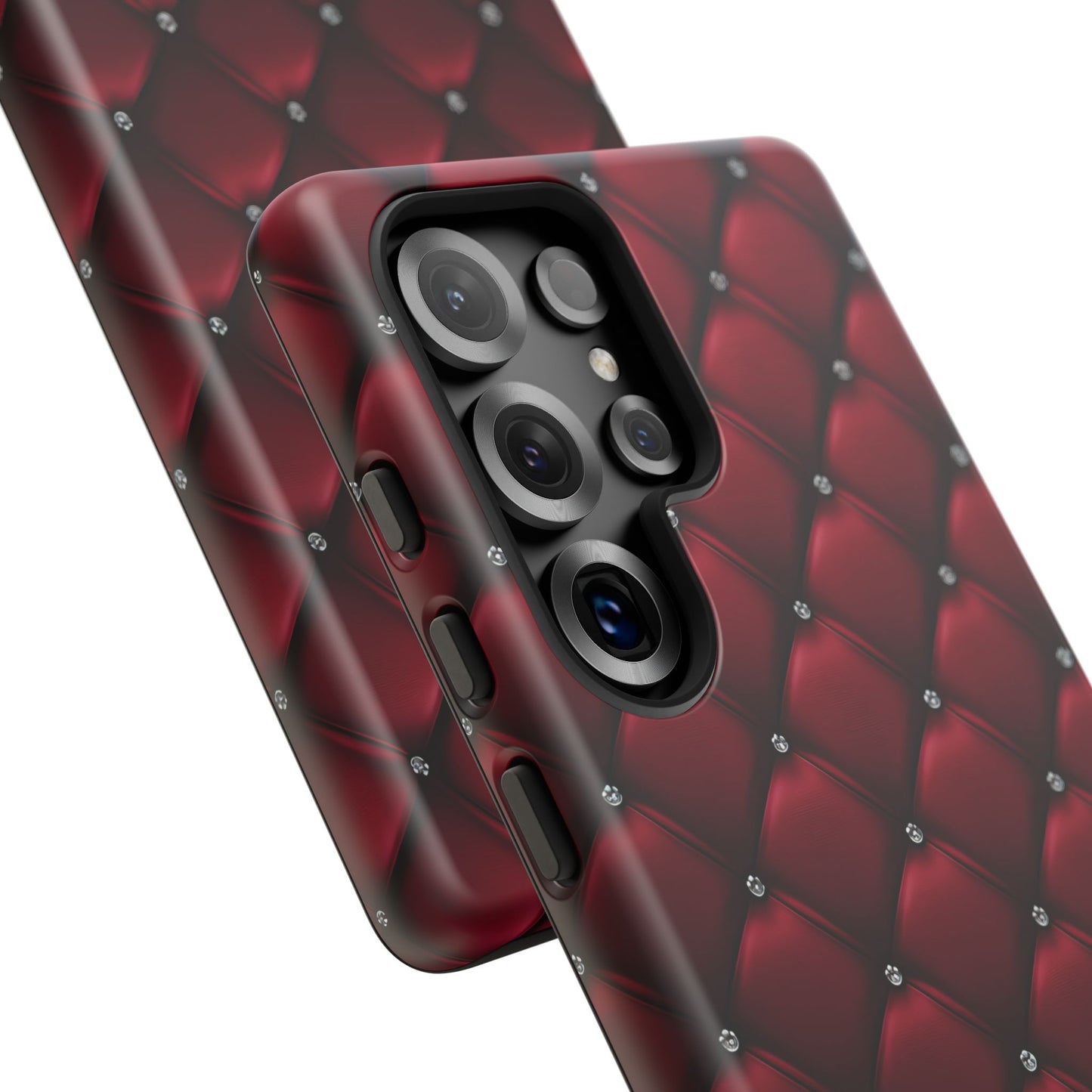 Luxurious Red Leather Phone Case – Stylish Protection for Your Device