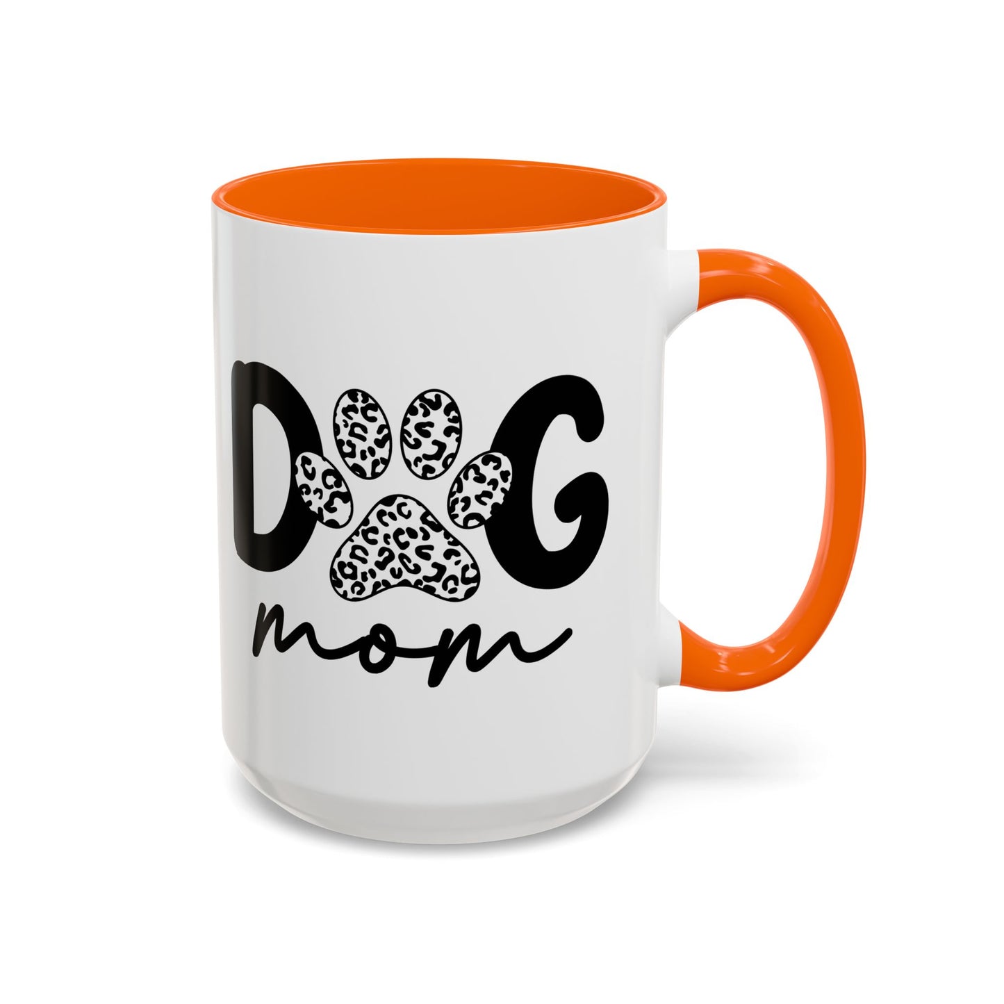 Dog Mom Accent 15oz Coffee Mug - Perfect Gift for Pet Lovers