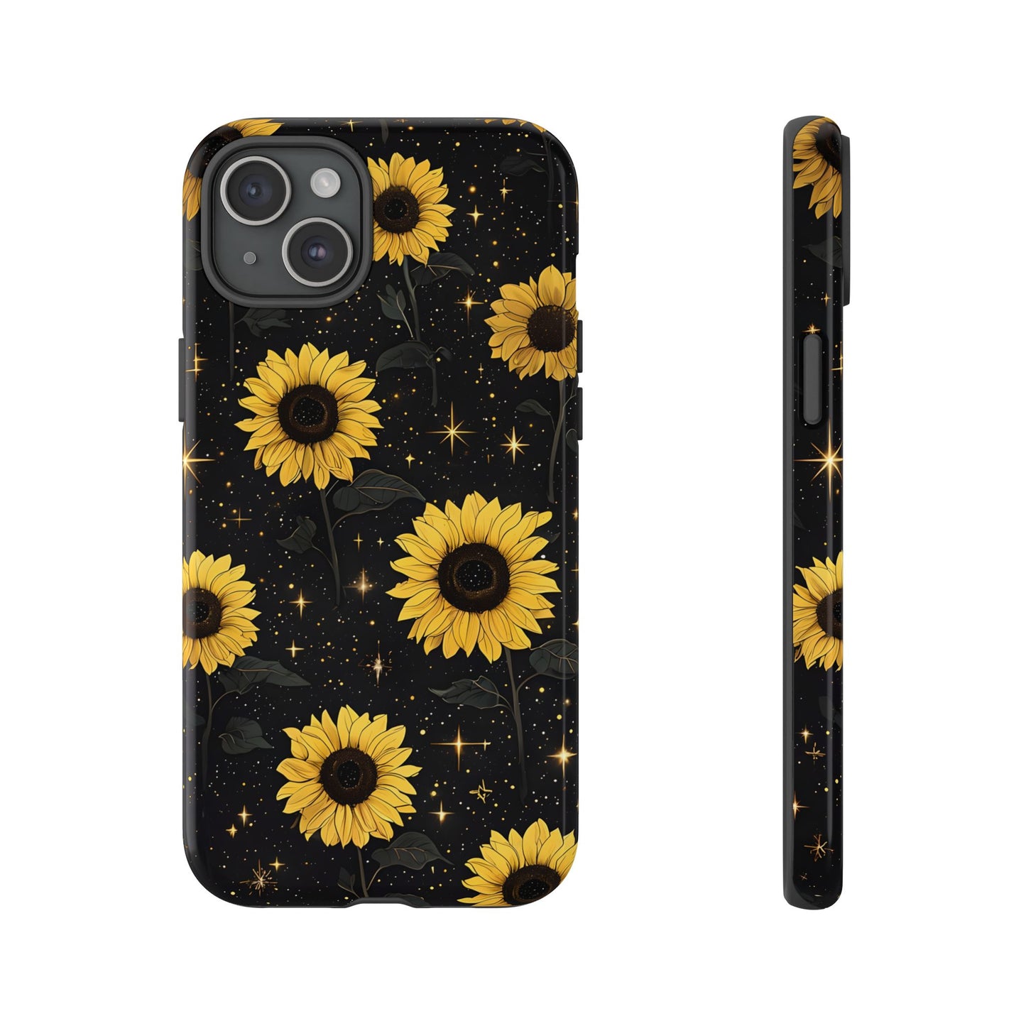 Sunflower Galaxy Tough Case - Durable Phone Cover with Floral Design
