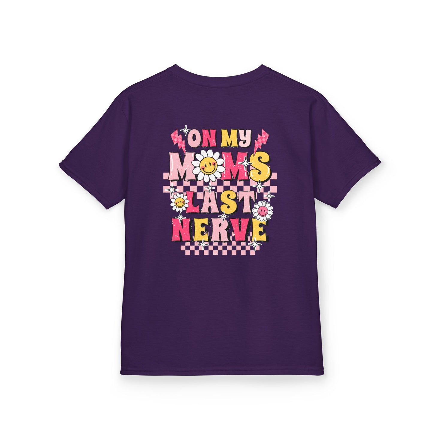 Kids Heavy Cotton™ Tee - 'On My Mom's Last Nerve' Graphic T-Shirt