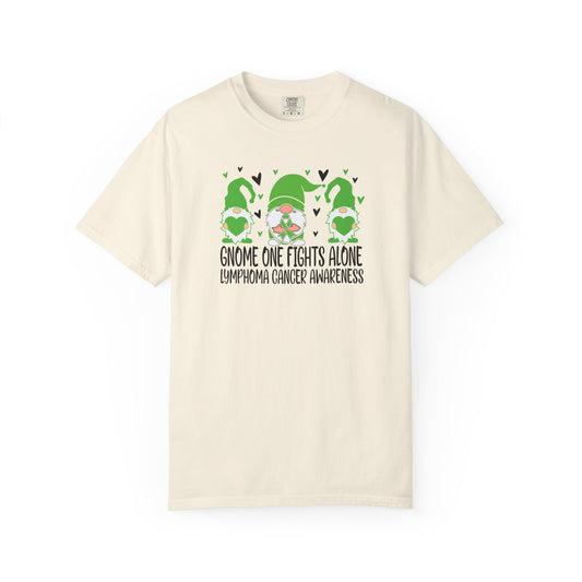 Gnome Fights Alone Tee | Lymphoma Awareness T-Shirt, Supportive Gift for Cancer Awareness Month, Unisex Shirt for Gnome Lovers, Fight [...]