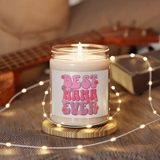 Best Mama Ever Scented Soy Candle - 9oz - Perfect Gift for Mothers Day and Celebrations