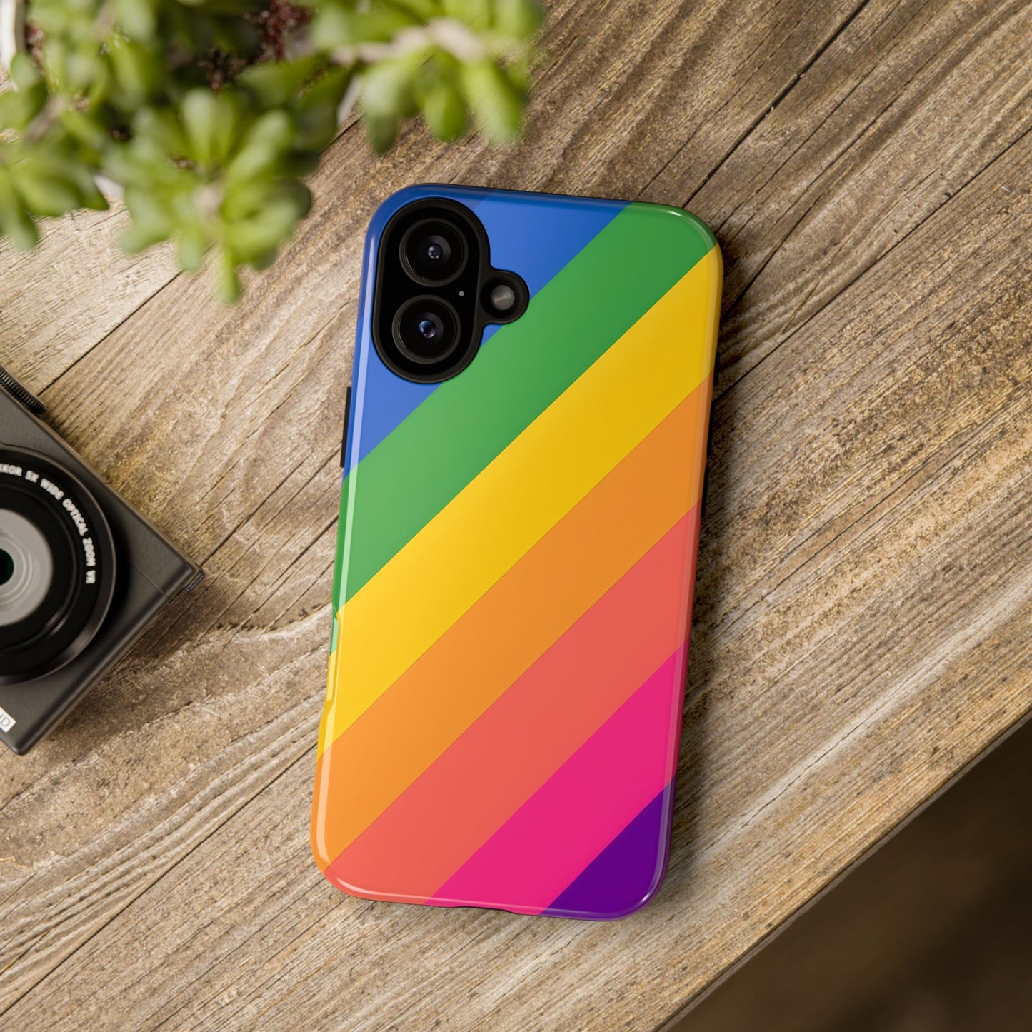 Vibrant Rainbow Phone Case - Tough & Stylish