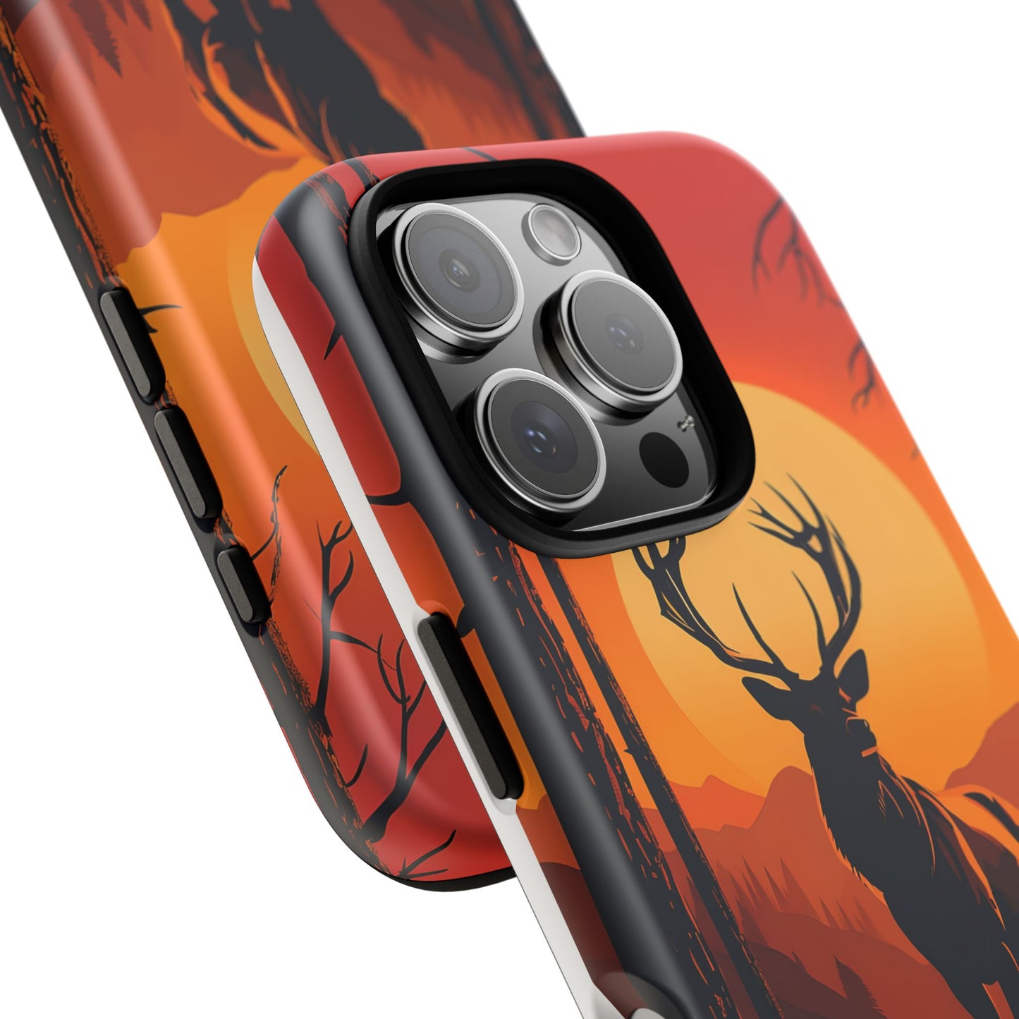Wildlife Phone Case - Stag and Sunset Design for Nature Lovers