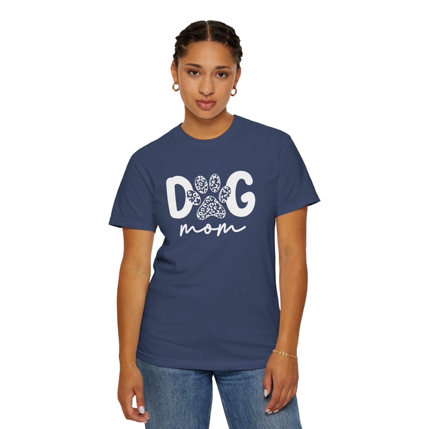 Dog Mom Unisex Garment-Dyed T-Shirt | Cute Pet Lover Tee