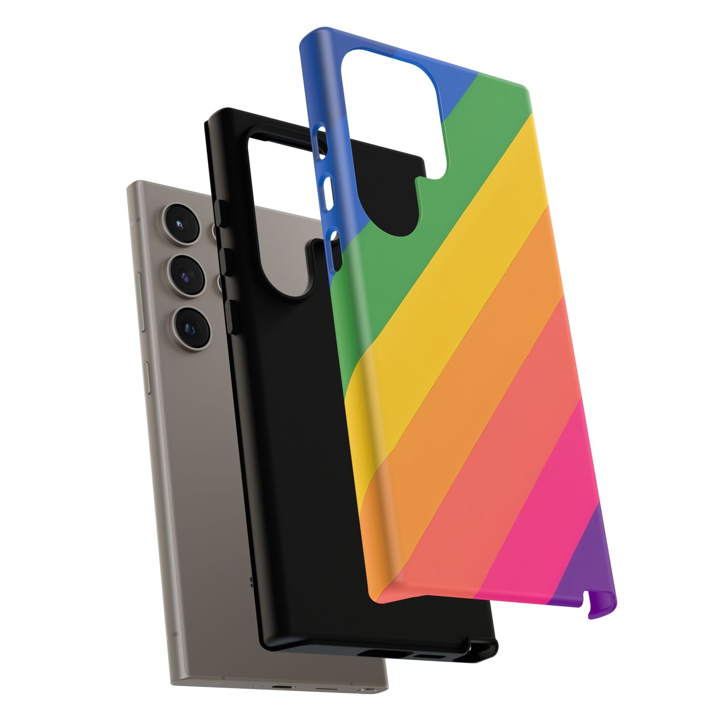 Vibrant Rainbow Phone Case - Tough & Stylish