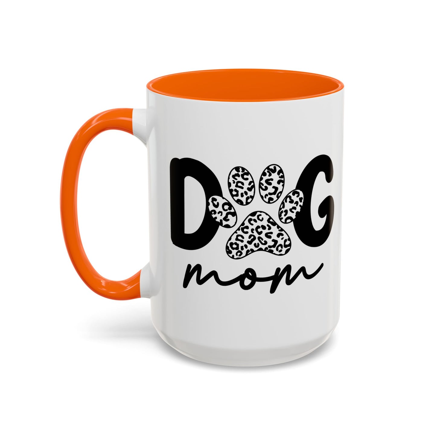 Dog Mom Accent 15oz Coffee Mug - Perfect Gift for Pet Lovers