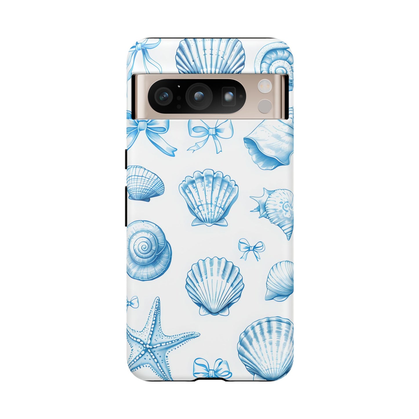 Coquette-Coastal Ocean-Themed Phone Case - Seashell and Starfish Design