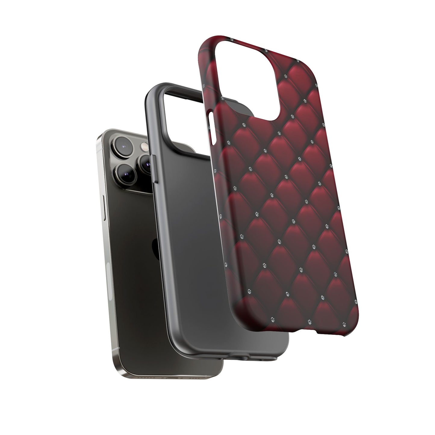 Luxurious Red Leather Phone Case – Stylish Protection for Your Device