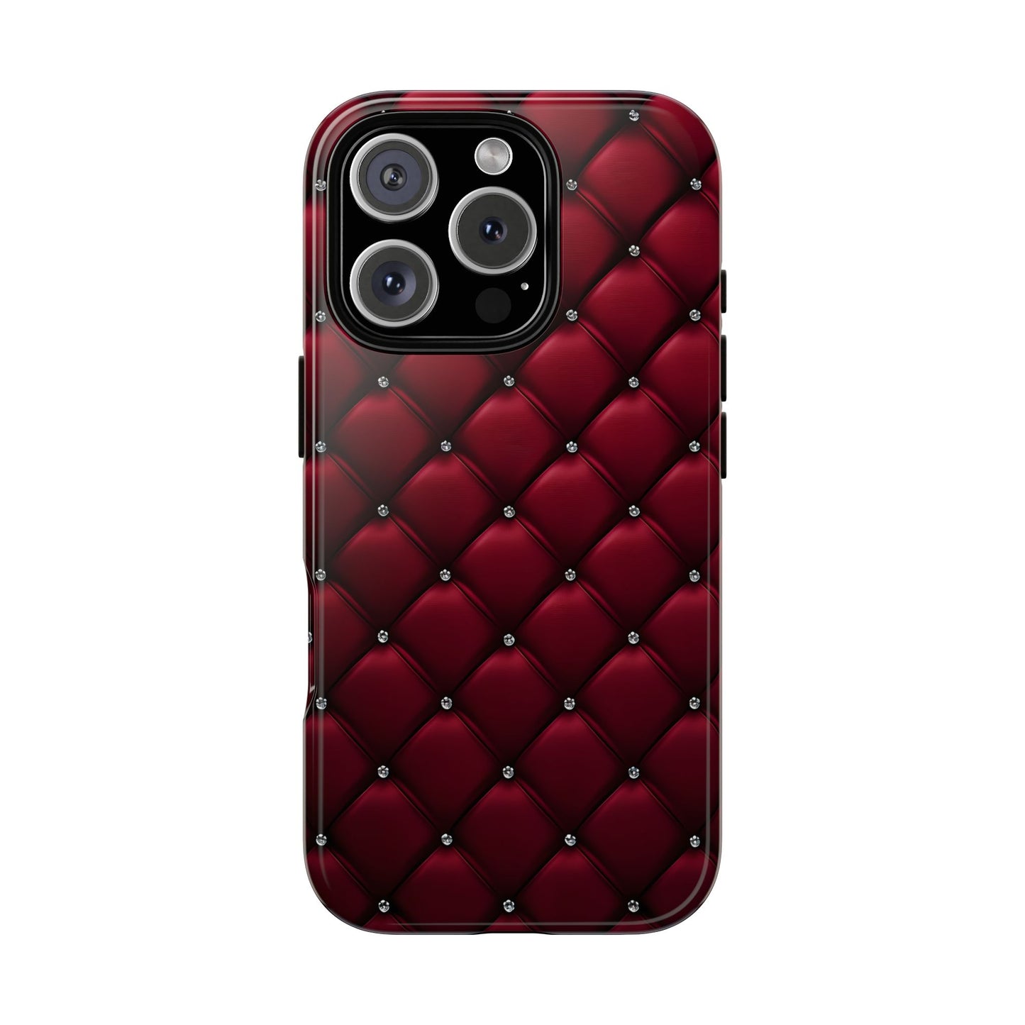 Luxurious Red Leather Phone Case – Stylish Protection for Your Device