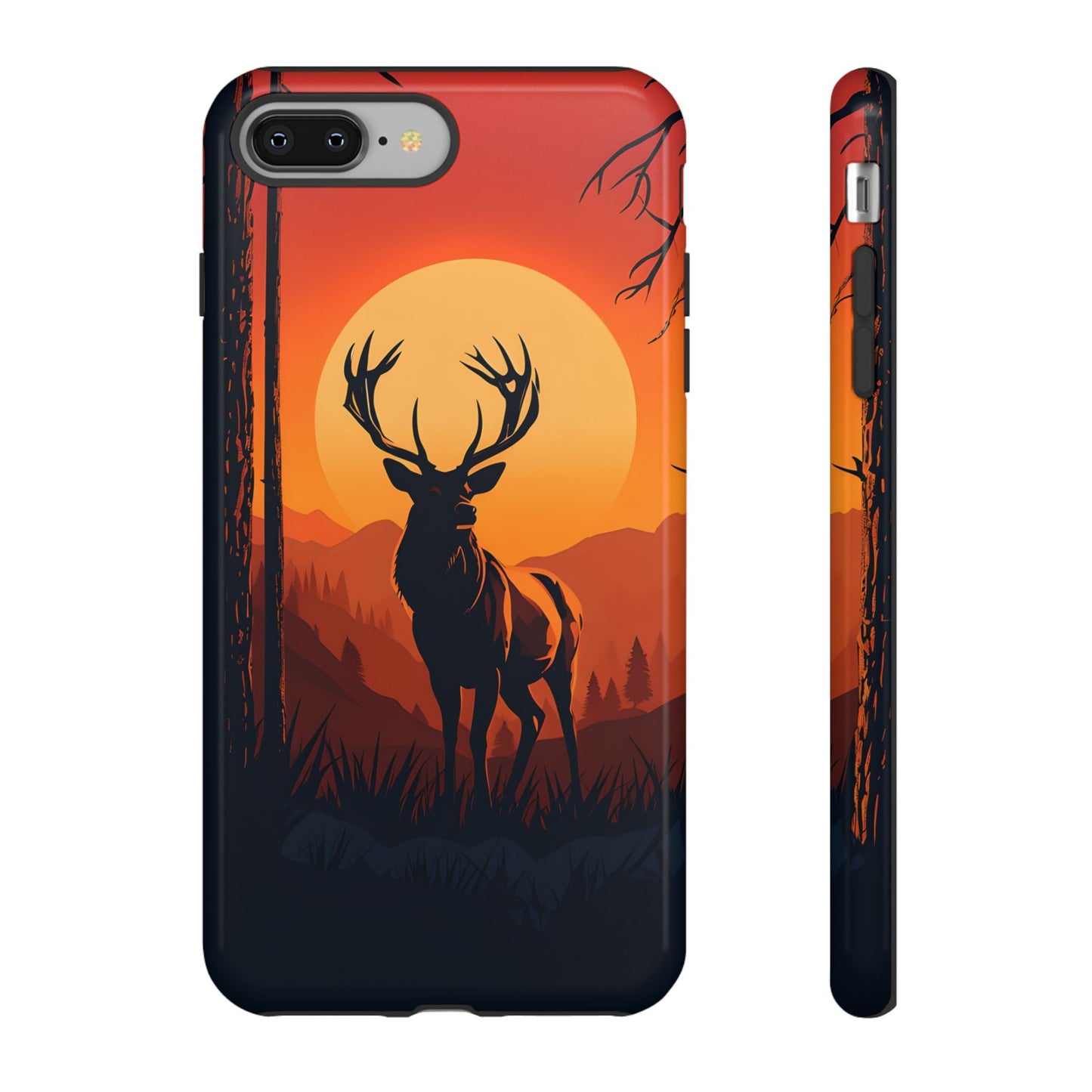 Wildlife Phone Case - Stag and Sunset Design for Nature Lovers