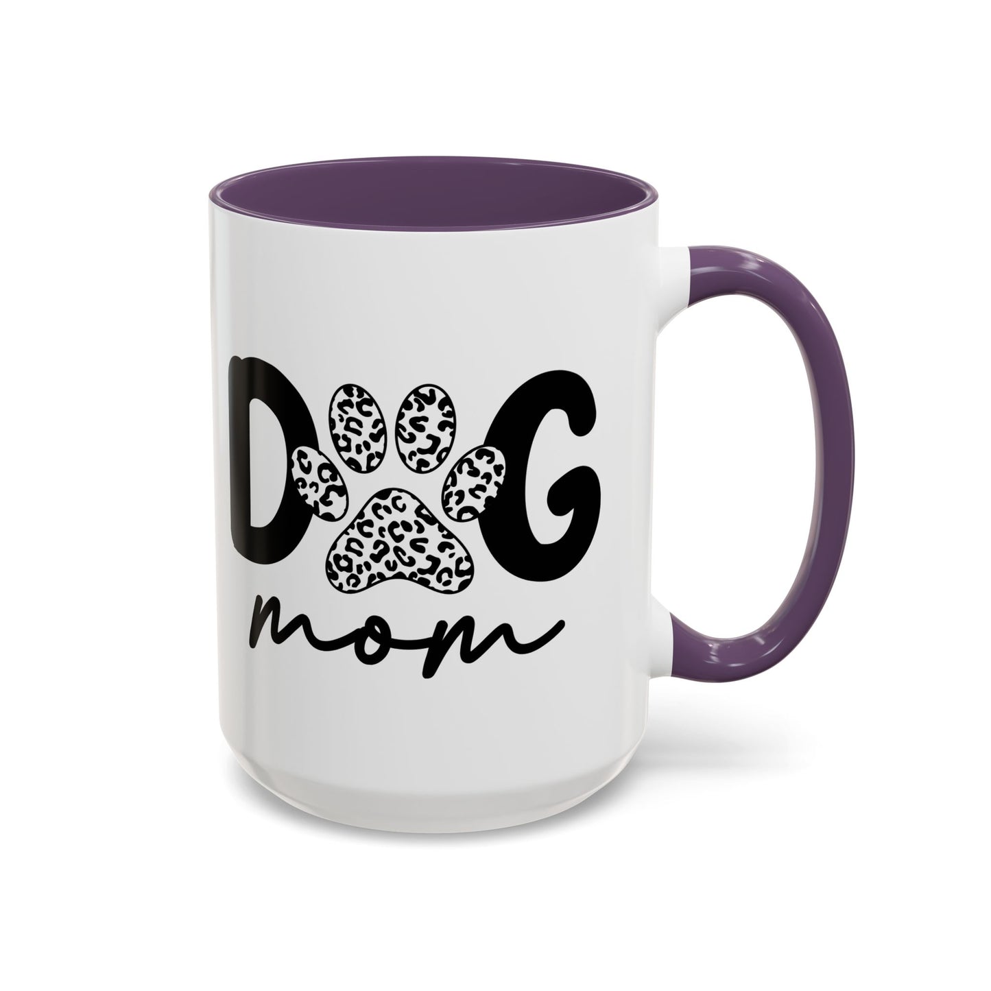 Dog Mom Accent 15oz Coffee Mug - Perfect Gift for Pet Lovers