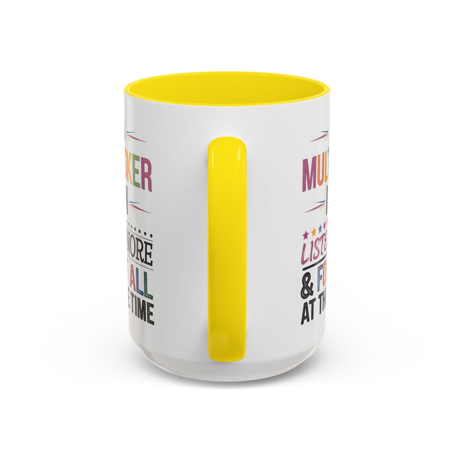 Multitasker Coffee 15oz Mug - Fun Accent Mug for Busy Beverages