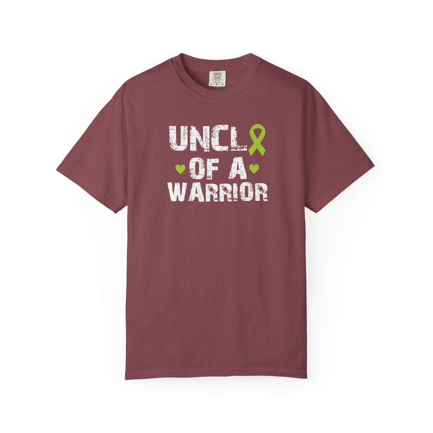 Uncle of a Warrior T-Shirt | Garment-Dyed Comfort Tee, Gift for Family, Supportive Apparel for Awareness Events, Relaxed Fit