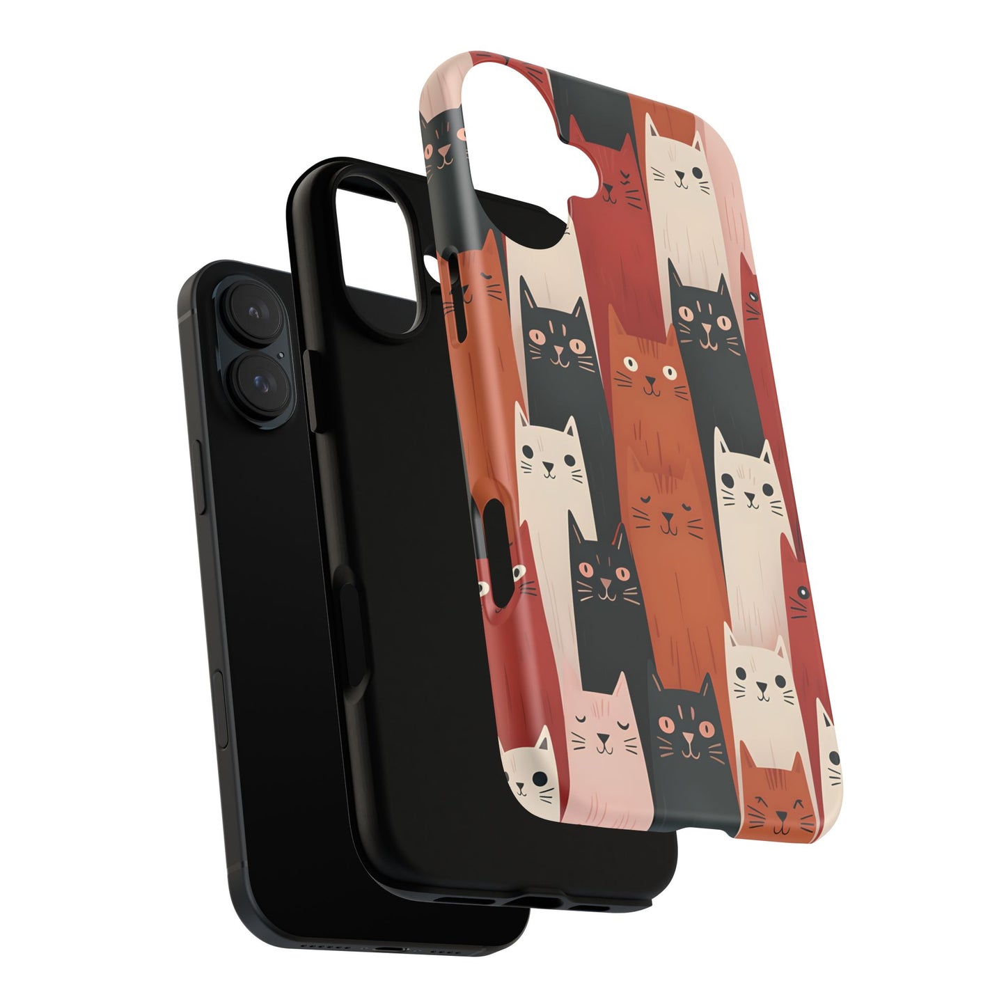 Playful Cat Phone Case - Tough & Stylish Purrfect for Cat Lovers