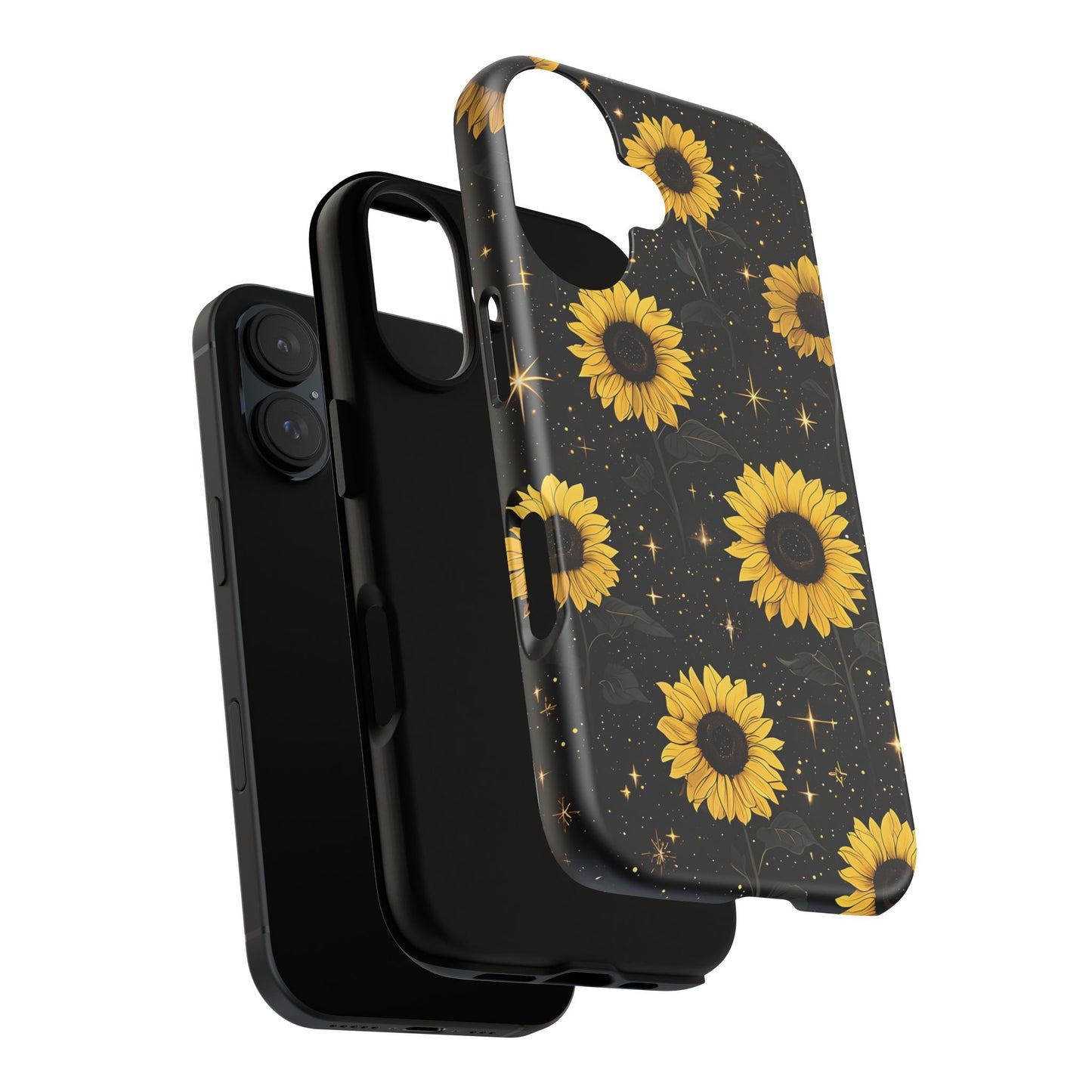 Sunflower Galaxy Tough Case - Durable Phone Cover with Floral Design