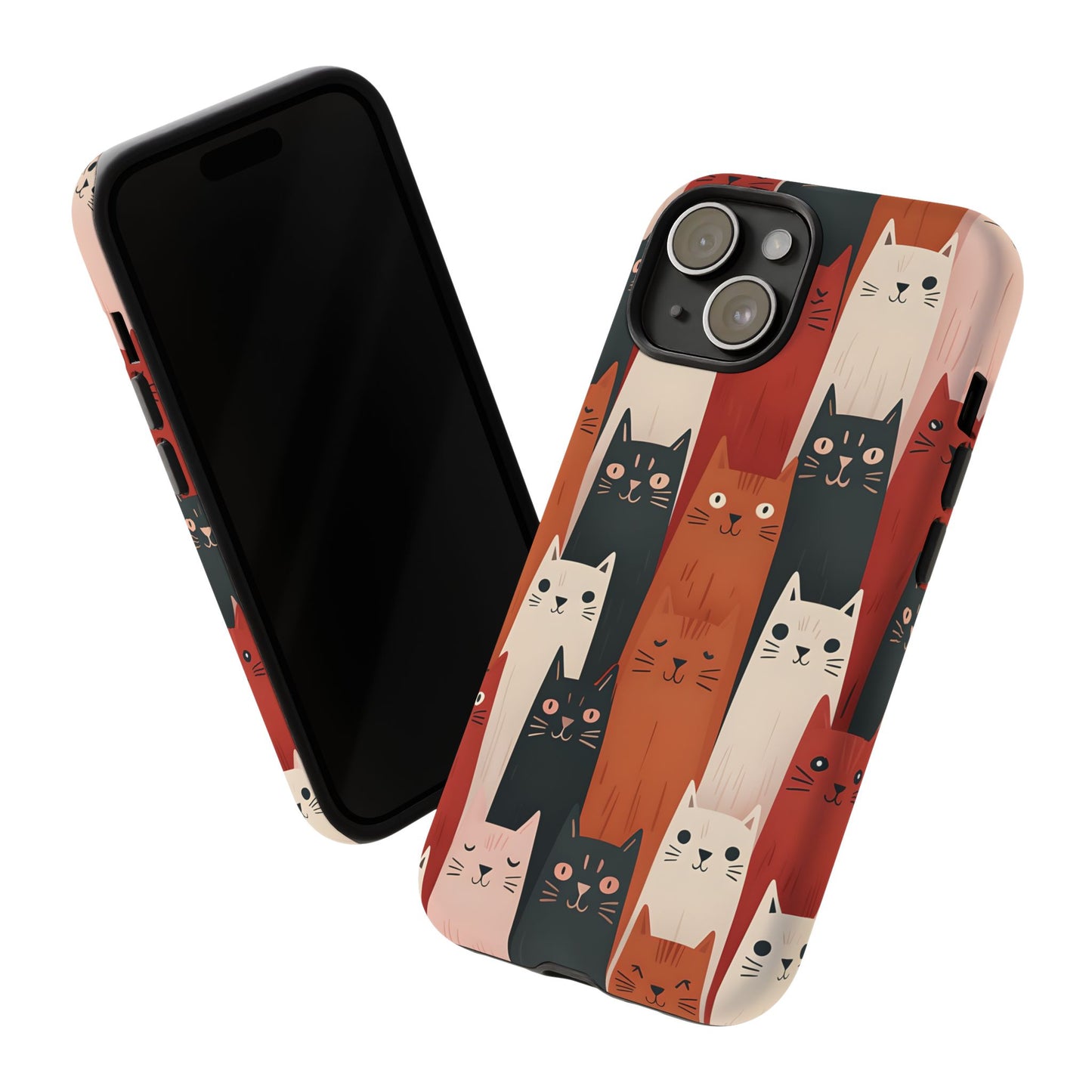 Playful Cat Phone Case - Tough & Stylish Purrfect for Cat Lovers