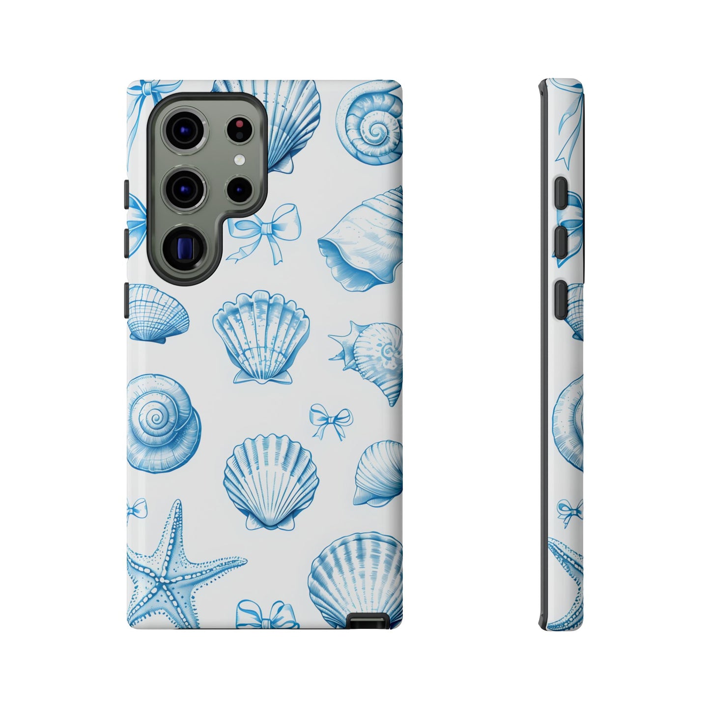 Coquette-Coastal Ocean-Themed Phone Case - Seashell and Starfish Design