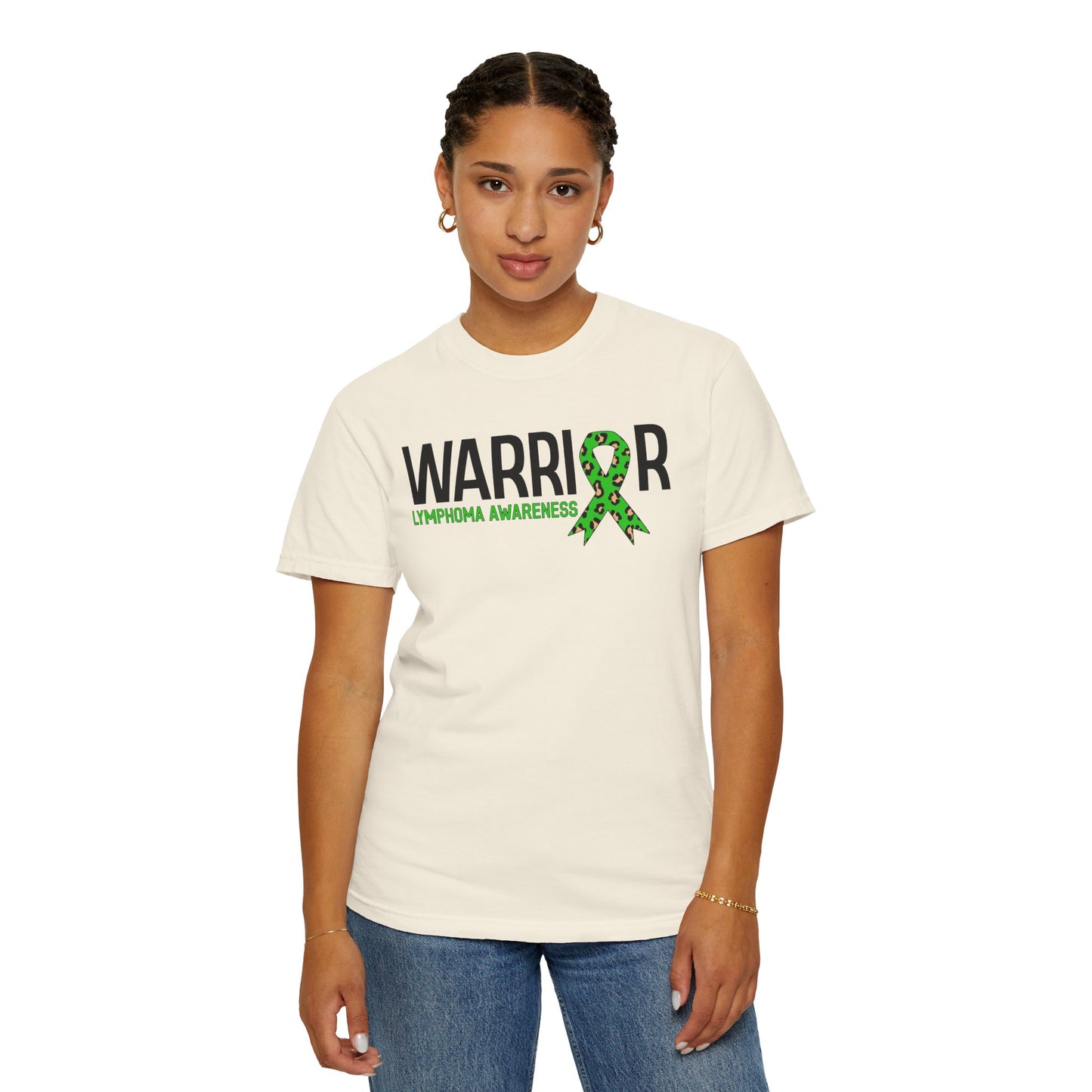Lymphoma Awareness T-Shirt, Inspirational Garment-Dyed Tee, Warrior Support Shirt, Gift for Cancer Fighters, Unisex Comfort Wear