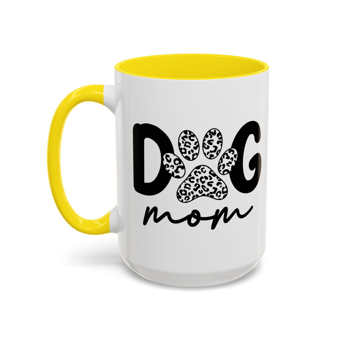 Dog Mom Accent 15oz Coffee Mug - Perfect Gift for Pet Lovers