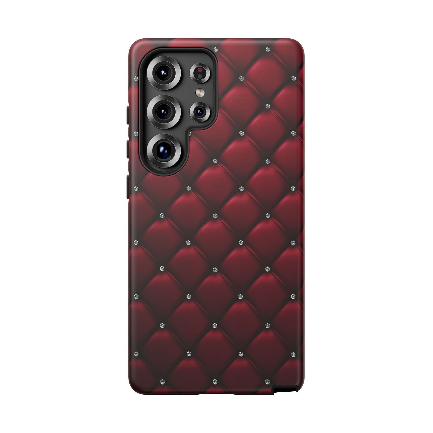 Luxurious Red Leather Phone Case – Stylish Protection for Your Device