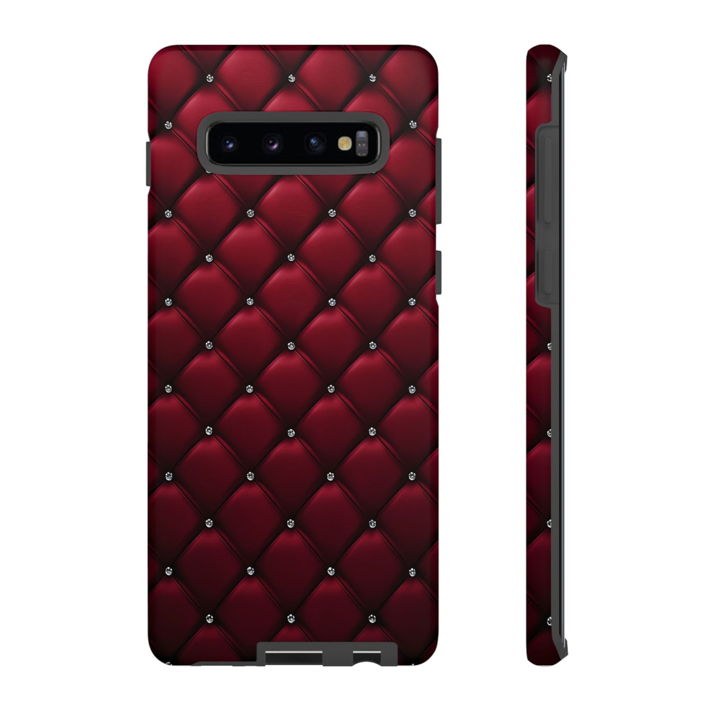 Luxurious Red Leather Phone Case – Stylish Protection for Your Device
