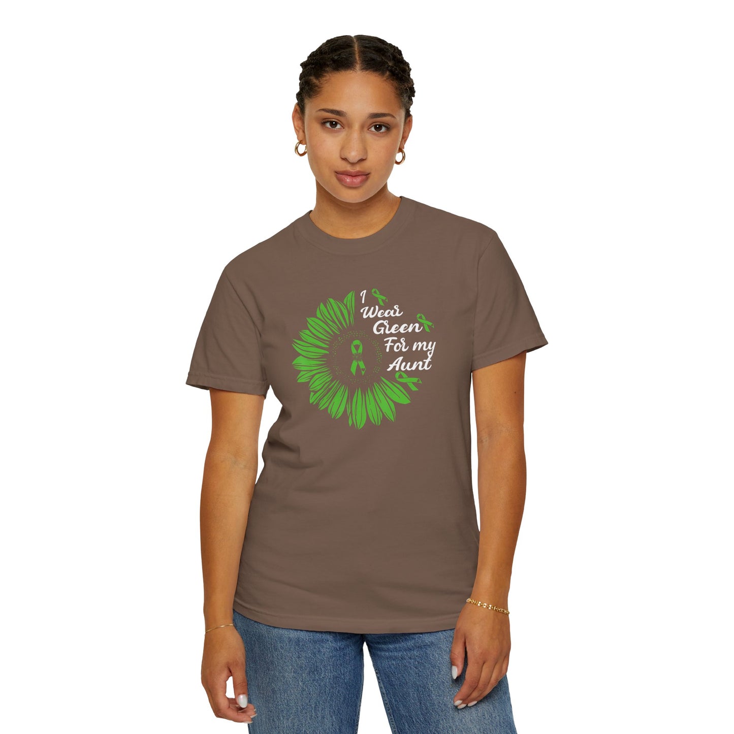 Unisex Garment-Dyed T-shirt for Aunts | I Wore Green For My Aunt | Gifts for Aunts, Family Reunion, Birthday Tee, Unique Aunt Shirt, [...]