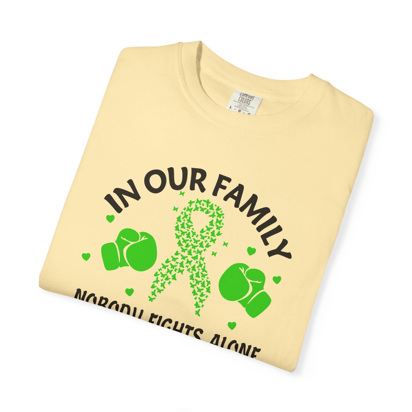 Lymphoma Awareness T-shirt, Family Support Shirt, Cancer Awareness Top, Gift for Fighters, Unisex Casual Tee