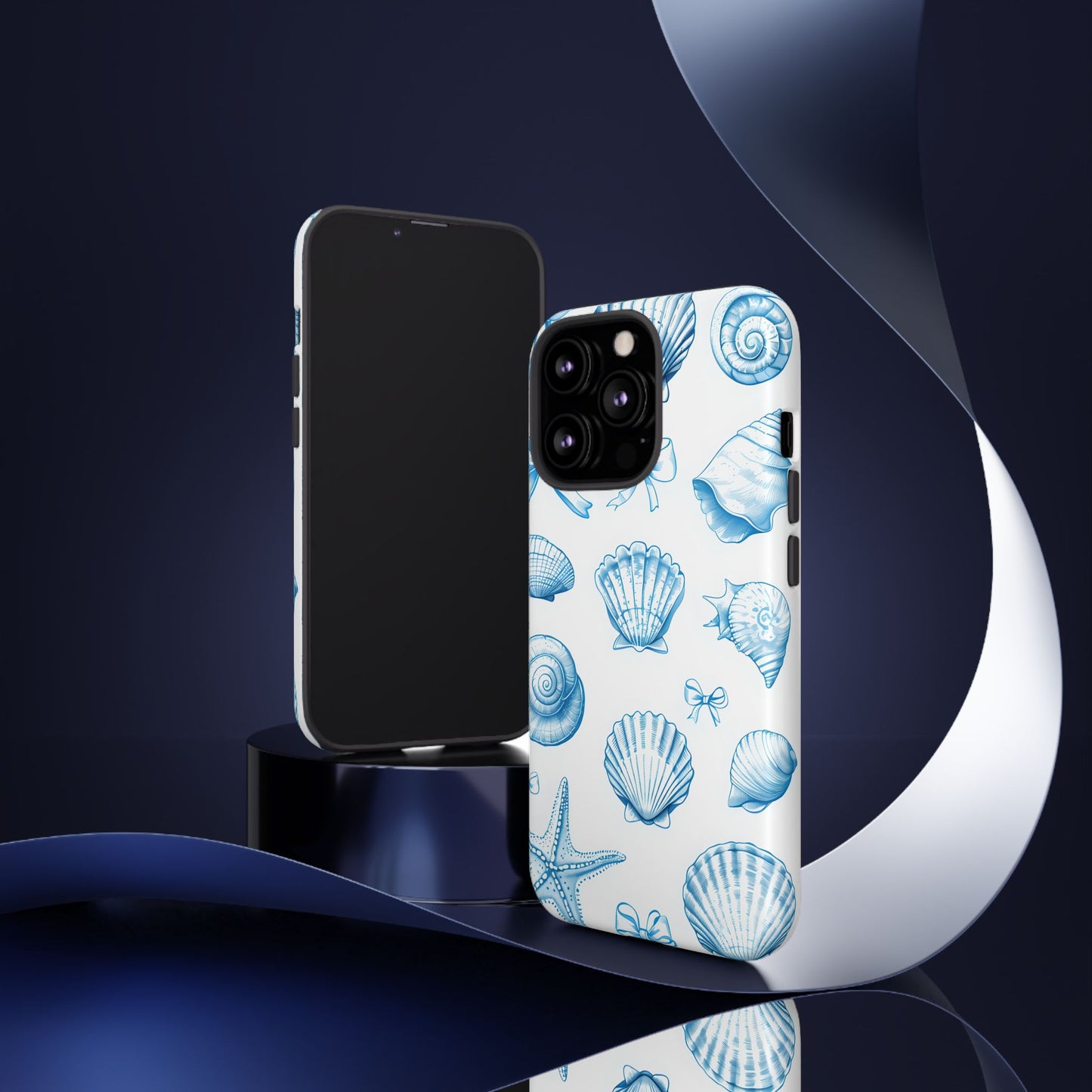 Coquette-Coastal Ocean-Themed Phone Case - Seashell and Starfish Design