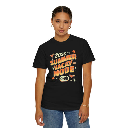 2025 Summer Vacay Mode Unisex T-Shirt - Perfect for Parties and Beach Days
