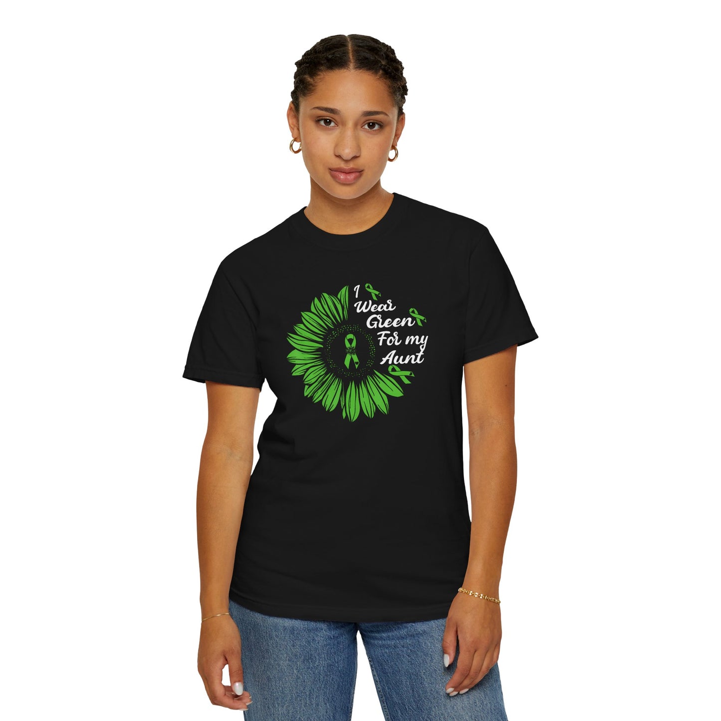 Unisex Garment-Dyed T-shirt for Aunts | I Wore Green For My Aunt | Gifts for Aunts, Family Reunion, Birthday Tee, Unique Aunt Shirt, [...]