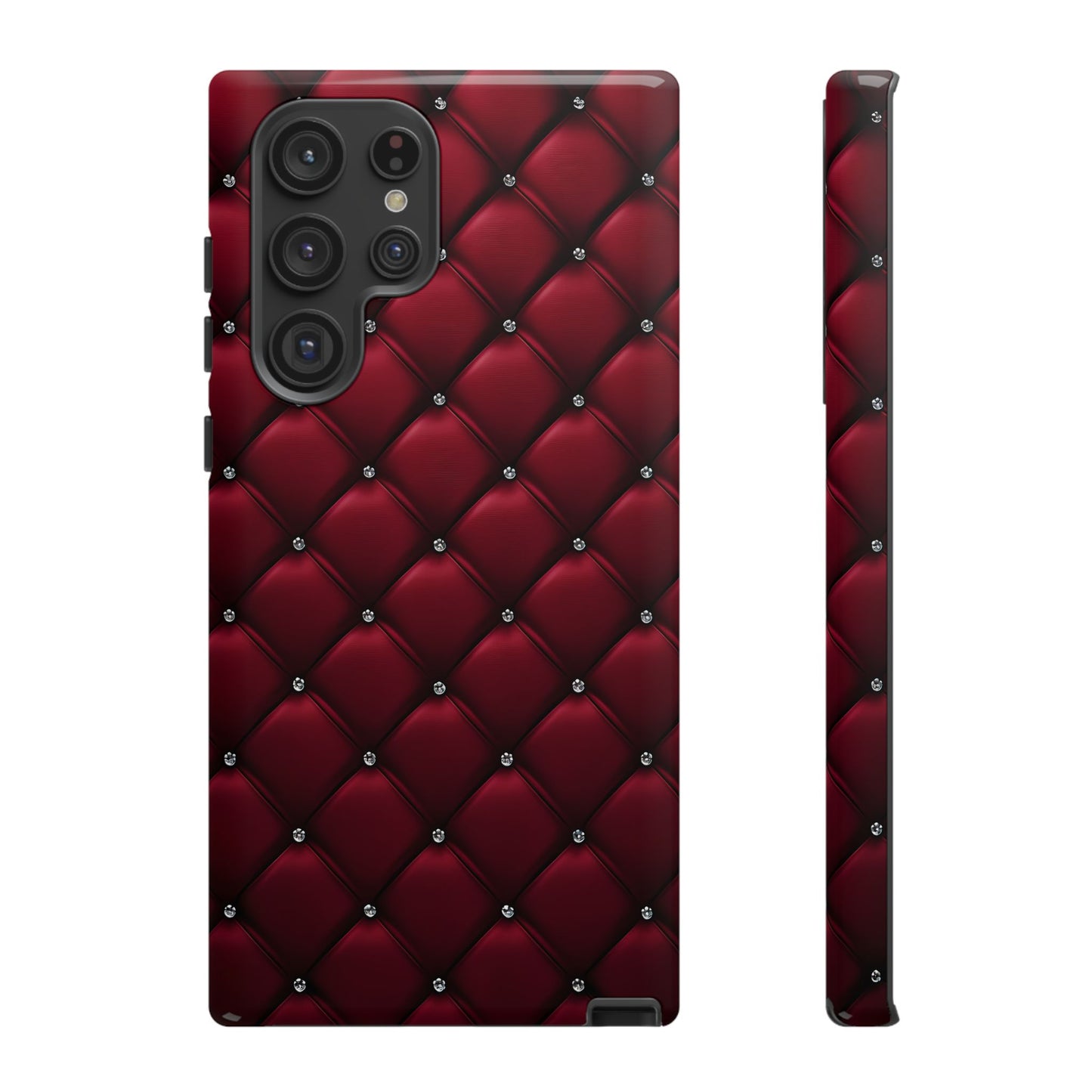 Luxurious Red Leather Phone Case – Stylish Protection for Your Device