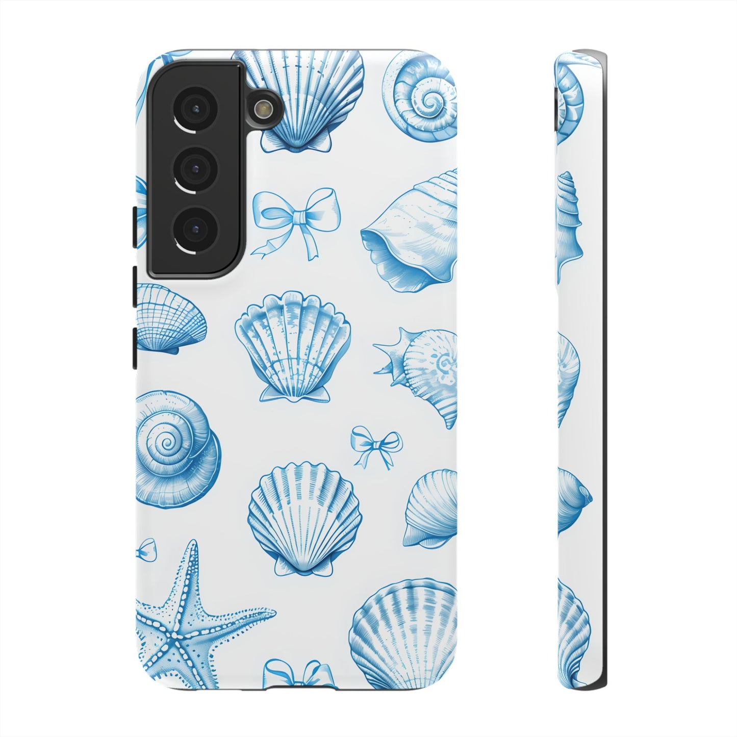 Coquette-Coastal Ocean-Themed Phone Case - Seashell and Starfish Design