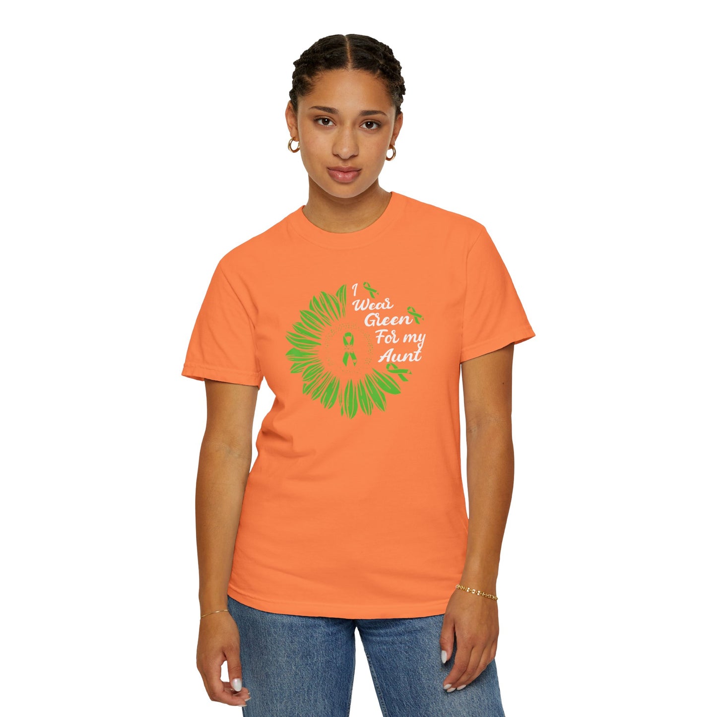 Unisex Garment-Dyed T-shirt for Aunts | I Wore Green For My Aunt | Gifts for Aunts, Family Reunion, Birthday Tee, Unique Aunt Shirt, [...]
