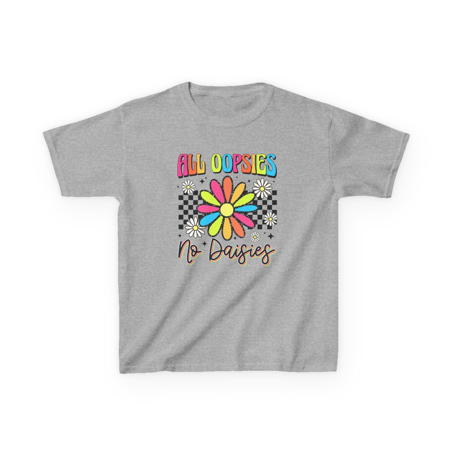 Colorful Kids Tee - 'All Oopsies No Daisies'