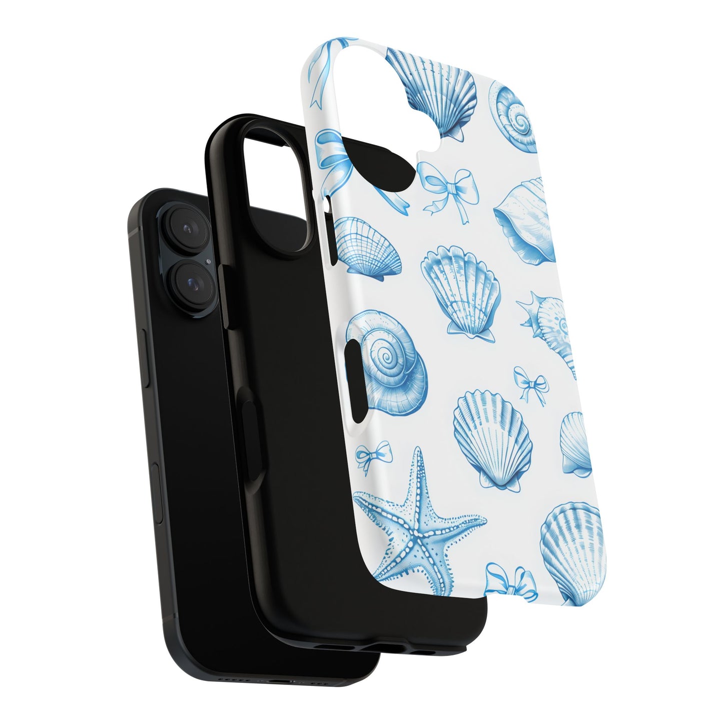Coquette-Coastal Ocean-Themed Phone Case - Seashell and Starfish Design