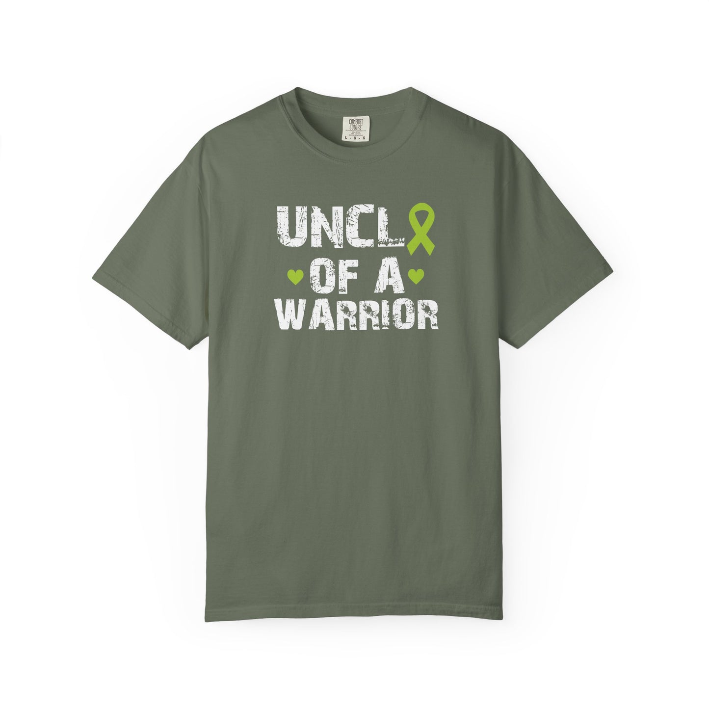 Uncle of a Warrior T-Shirt | Garment-Dyed Comfort Tee, Gift for Family, Supportive Apparel for Awareness Events, Relaxed Fit