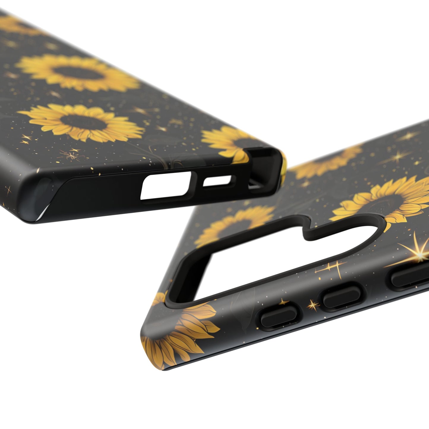 Sunflower Galaxy Tough Case - Durable Phone Cover with Floral Design