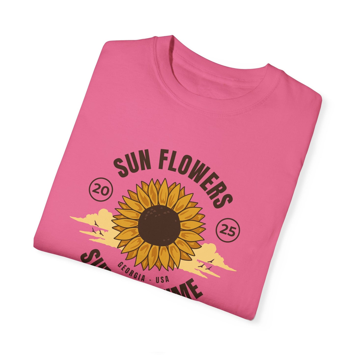 Sunflower Summer Time Unisex T-Shirt PERSONALIZED
