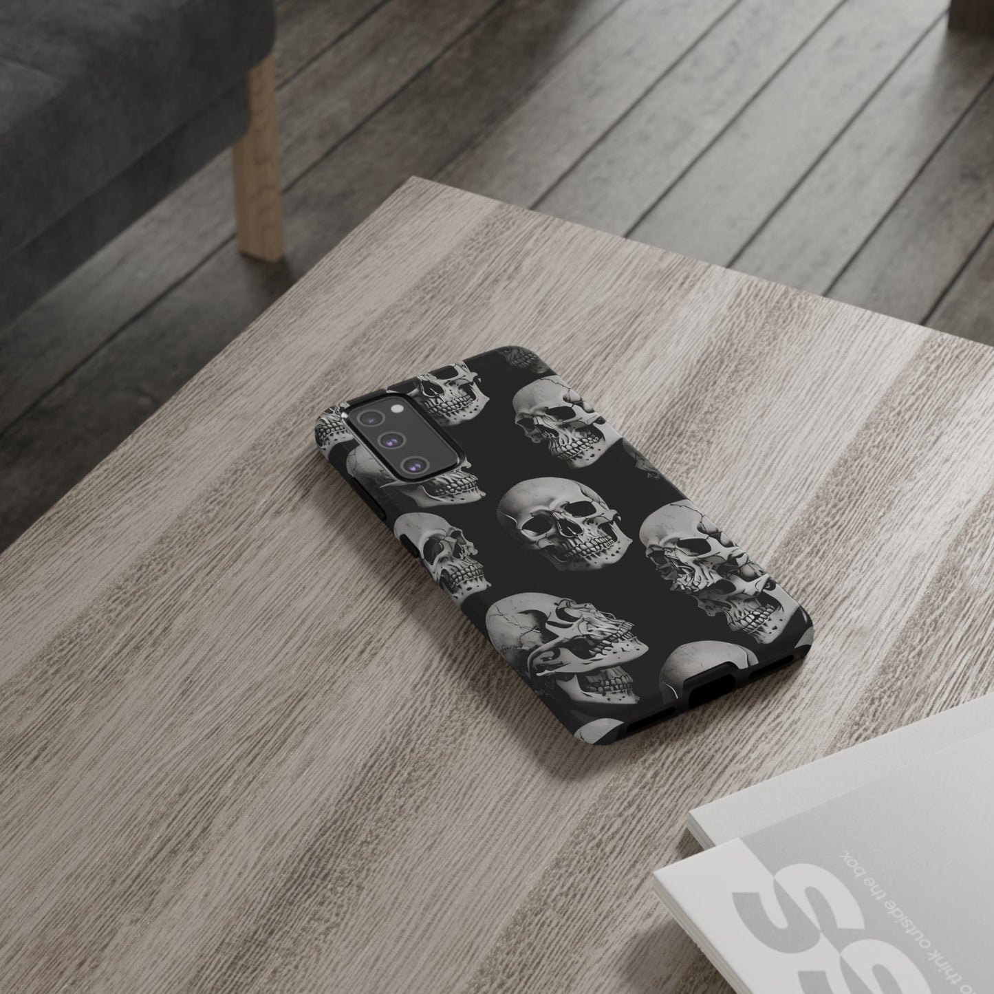 Skull Print Phone Case - Tough Cases for Bold Style