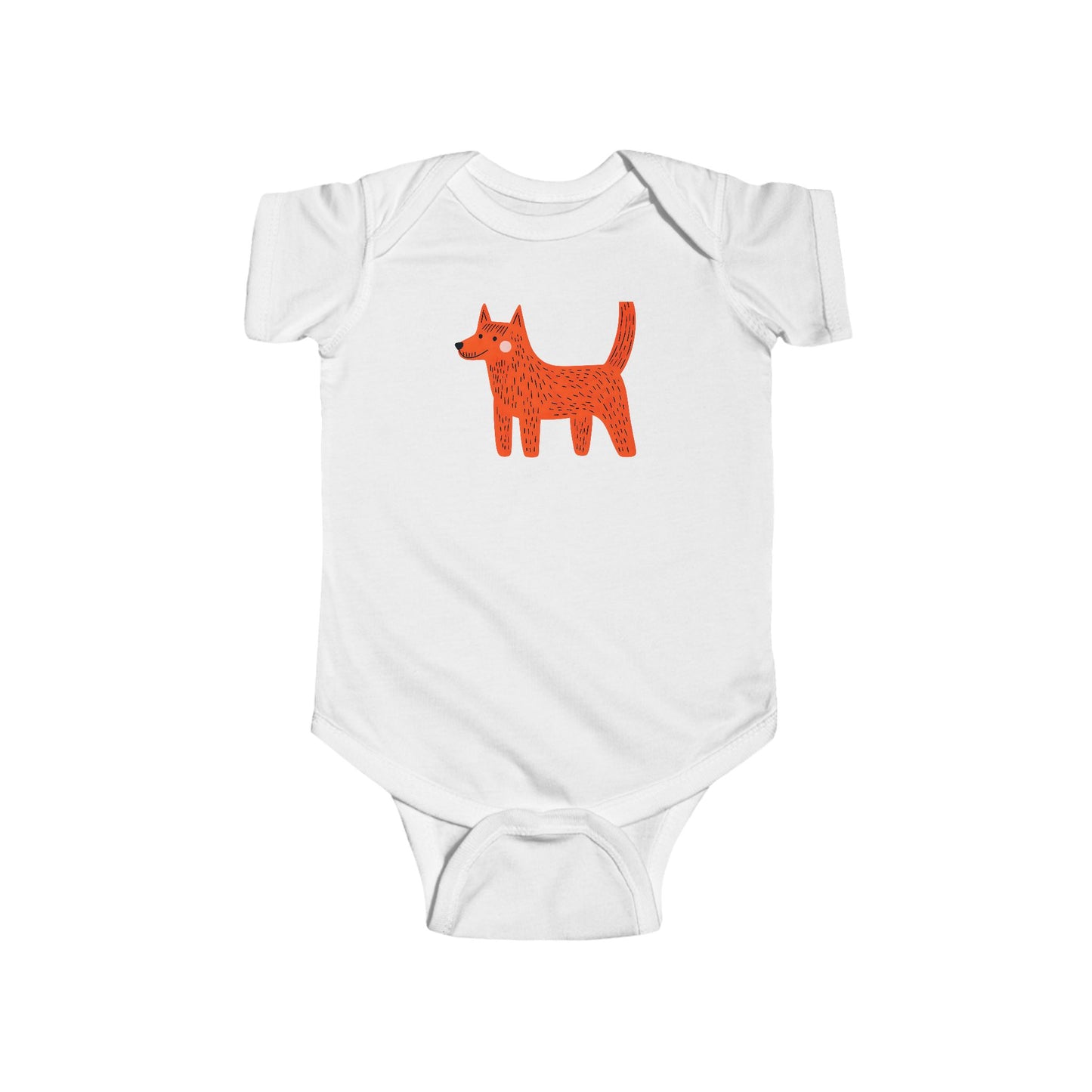 Cute Dog Graphic Infant Bodysuit - Playful Outfit for Babies
