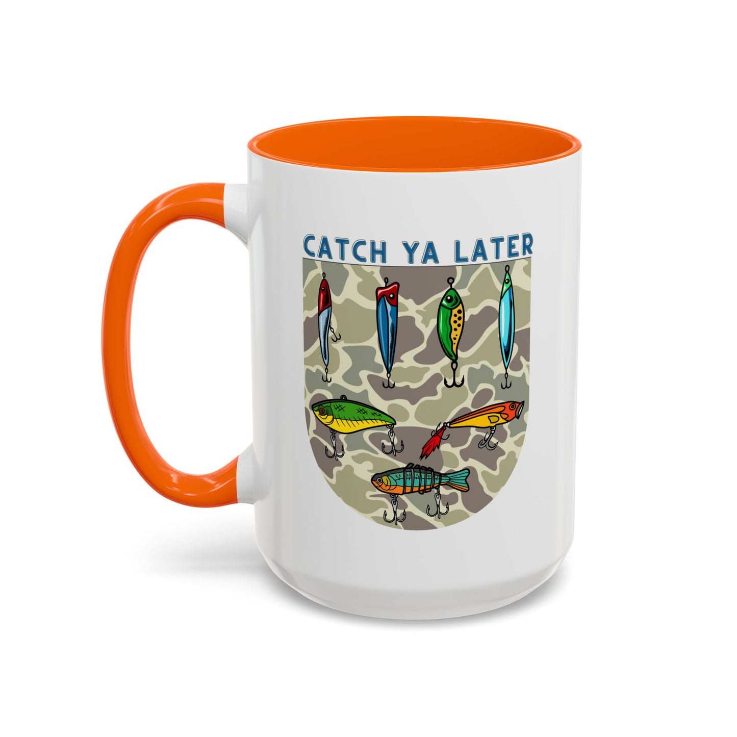 Catch Ya Later Fishing 15oz Mug - Fun Accent Coffee Mug for Anglers