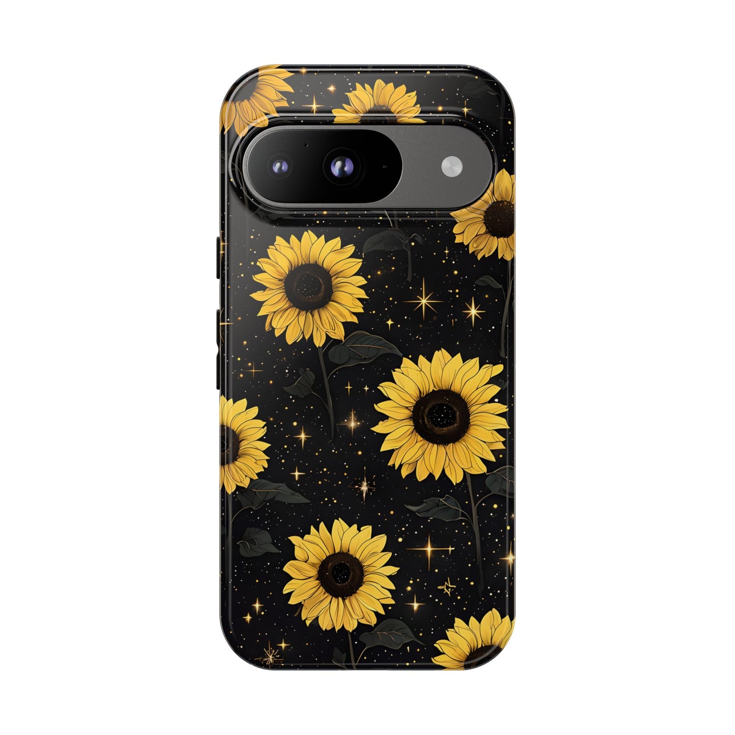 Sunflower Galaxy Tough Case - Durable Phone Cover with Floral Design