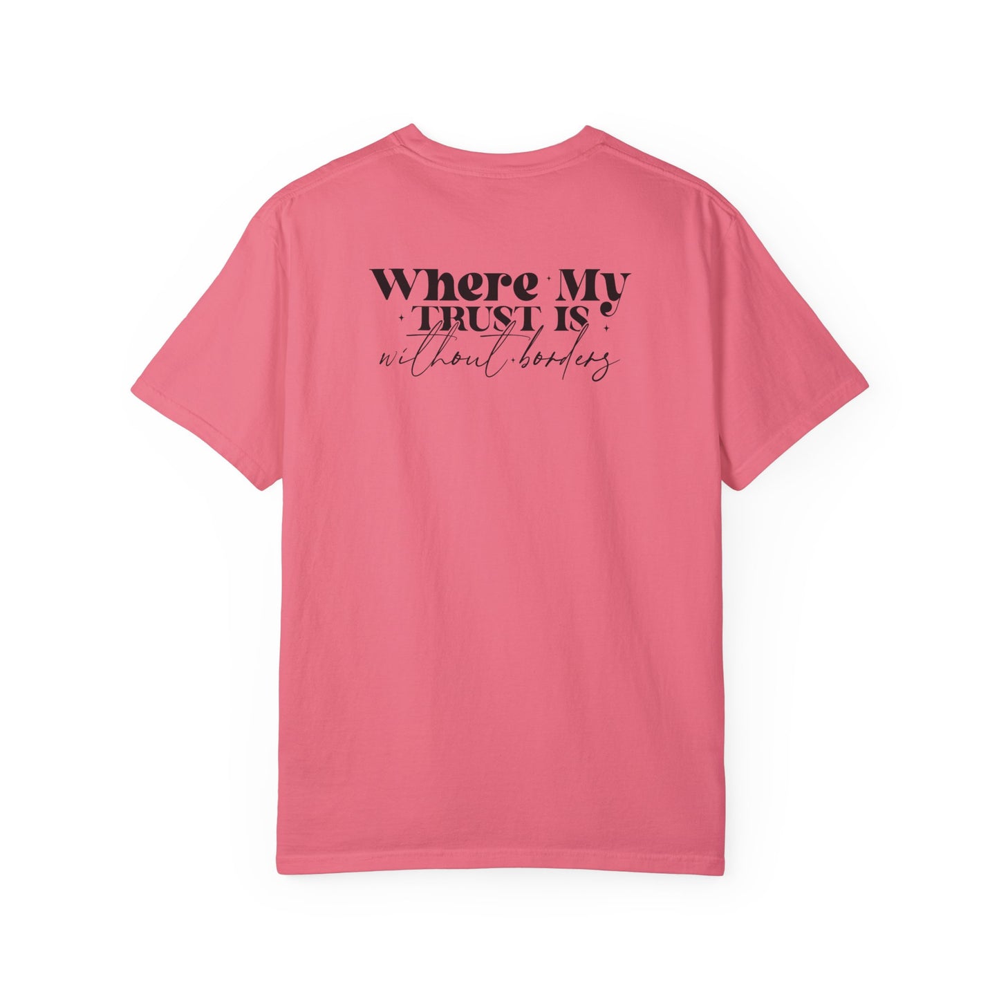 Inspirational Unisex Garment-Dyed T-Shirt - 'Spirit Lead Me' & 'Where My Trust Is'