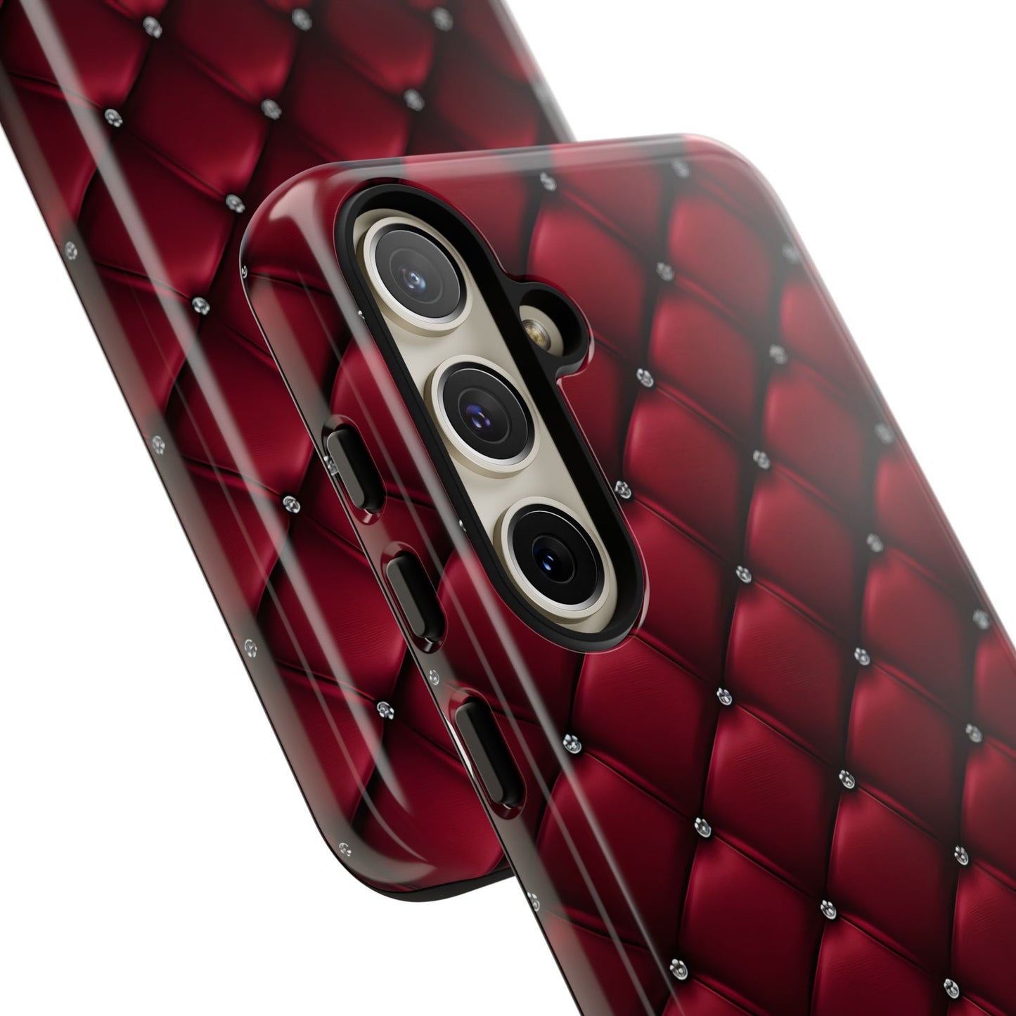Luxurious Red Leather Phone Case – Stylish Protection for Your Device