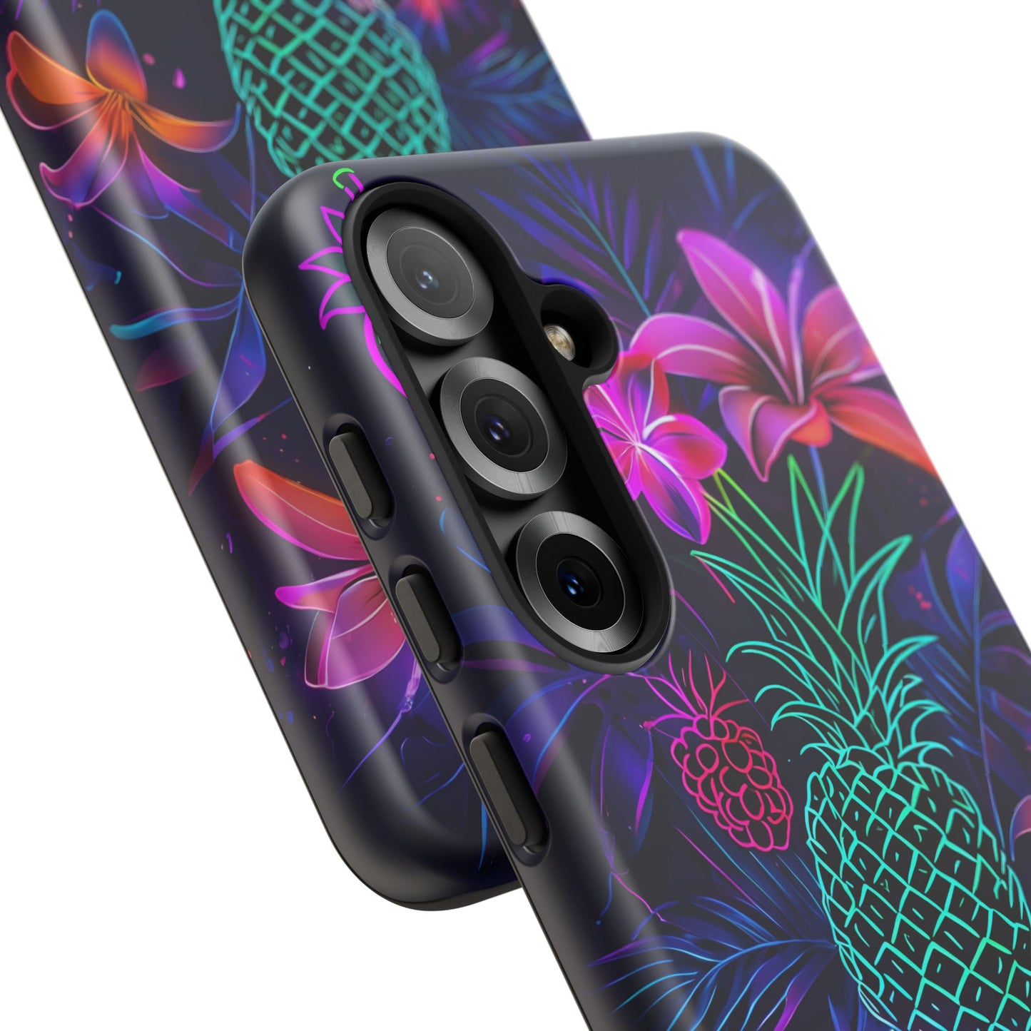 Tough Cases - Tropical Neon Floral iPhone Case